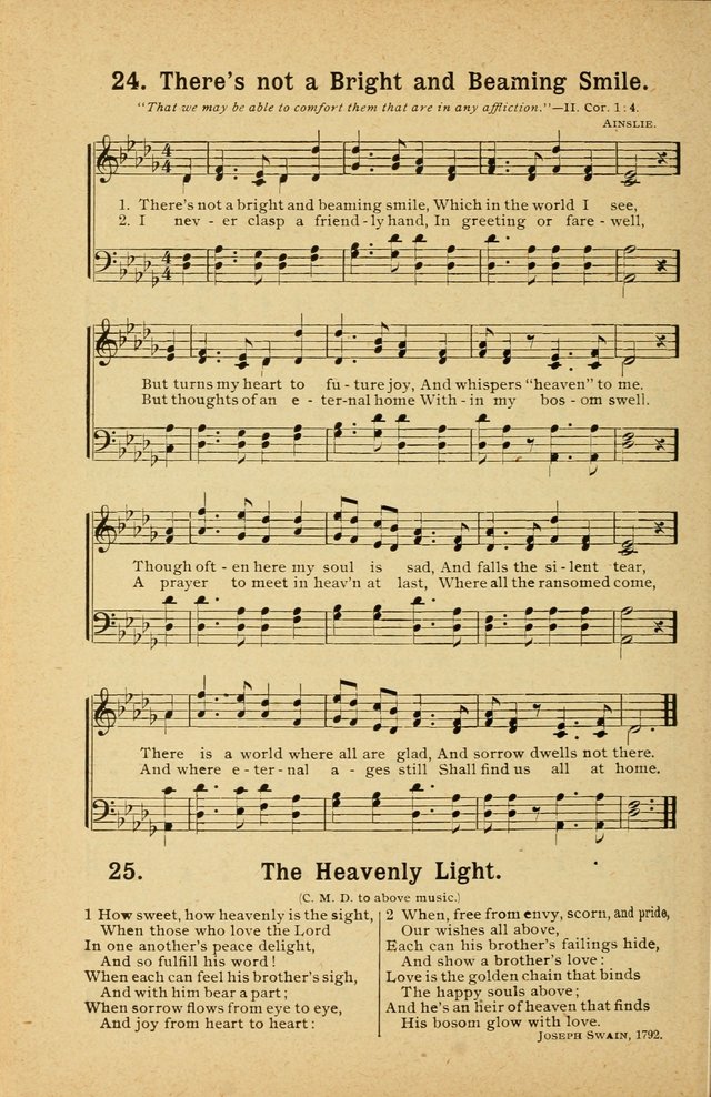 Songs for Christ and the Church: a collection of songs for the use of Christian endeavor societies, sunday-schools, and other church events page 22