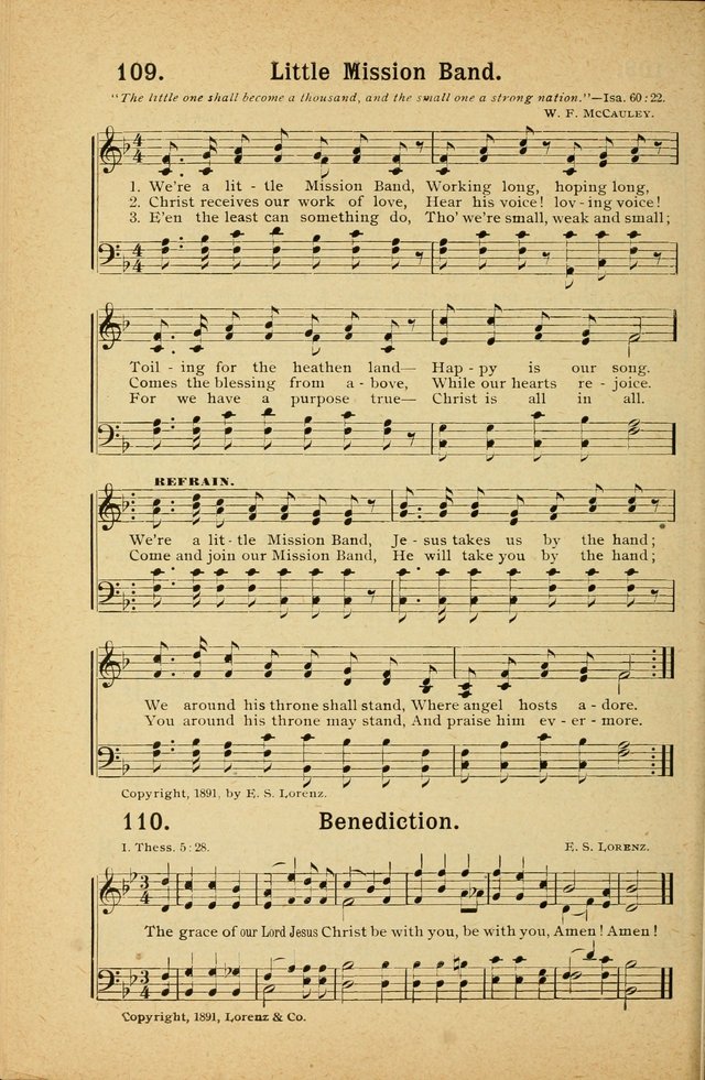 Songs for Christ and the Church: a collection of songs for the use of Christian endeavor societies, sunday-schools, and other church events page 94