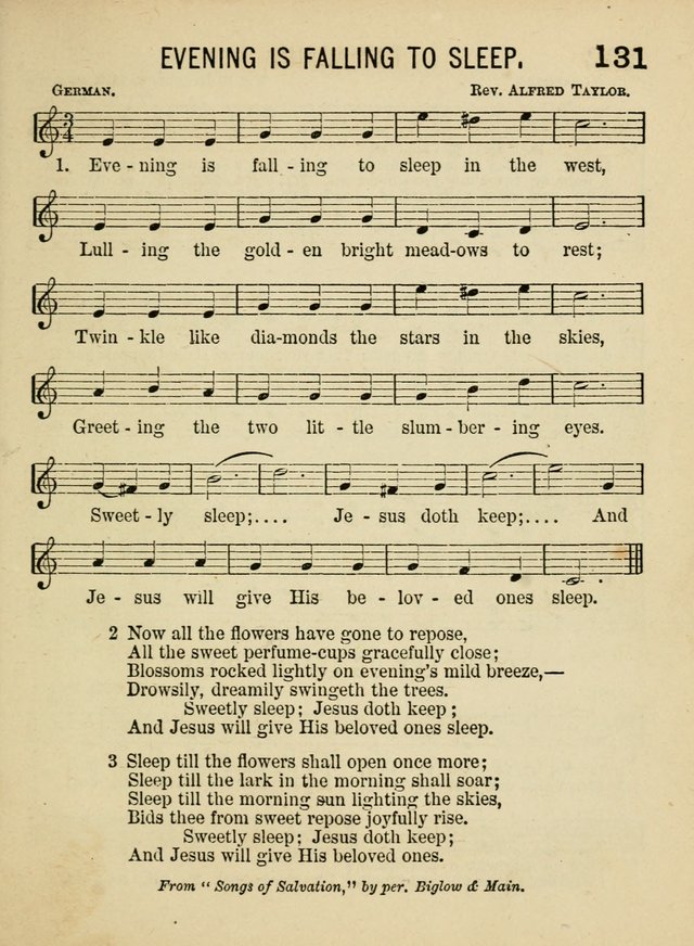 Songs for Little Folks: a collection adapted for the home circle and for primary classes in Sunday schools and day schools: containing a number of carefully selected kindergarten songs page 123