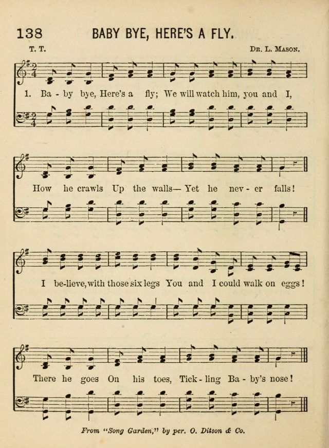 Songs for Little Folks: a collection adapted for the home circle and for primary classes in Sunday schools and day schools: containing a number of carefully selected kindergarten songs page 130