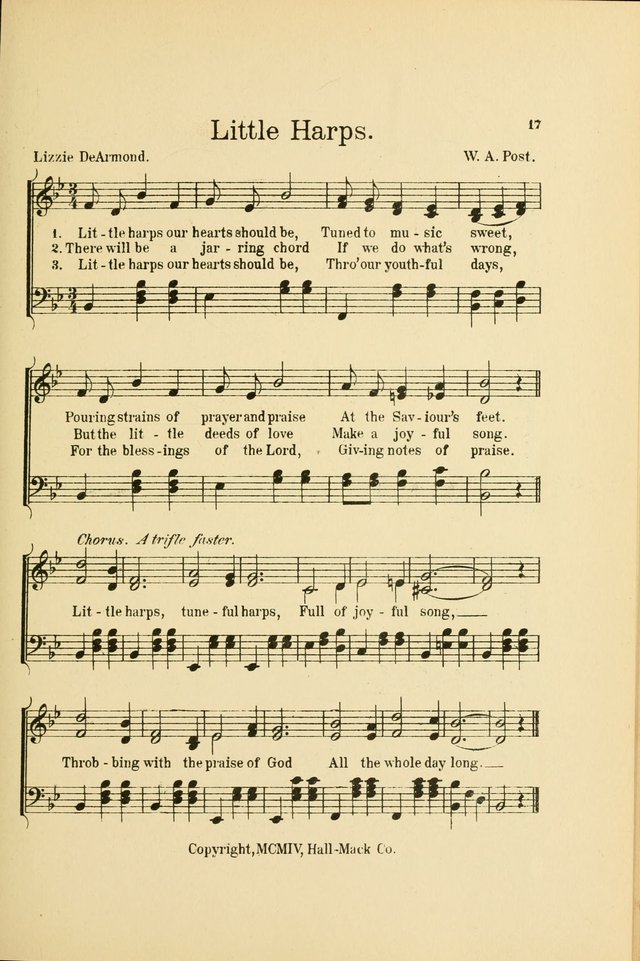 Songs for Little Singers: A Collection of easy pieces for Beginners and Primary Departments of the Sunday School and for use at home page 17