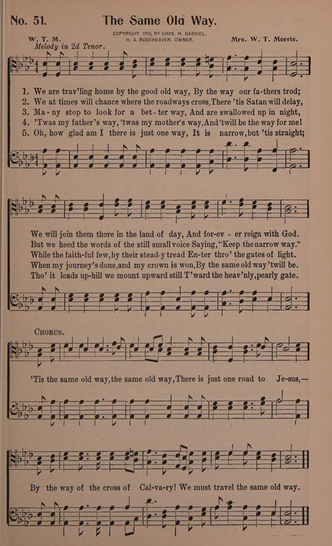 Songs for Men: A Collection of Gospel Songs for Male Quartets and Choruses page 51