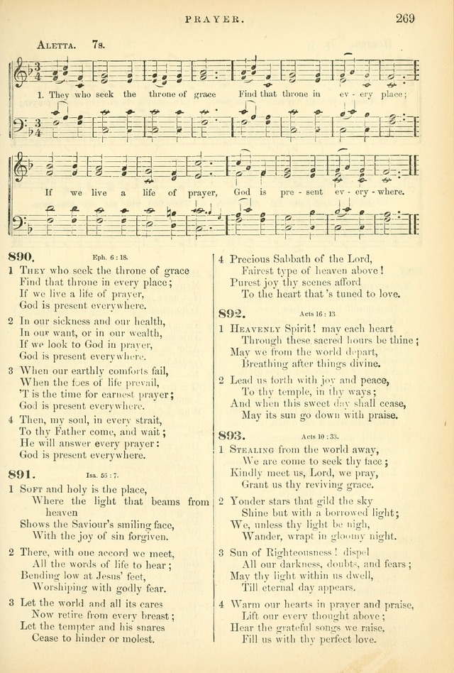 Songs for the Sanctuary, or Hymns and Tunes for Christian Worship page 269