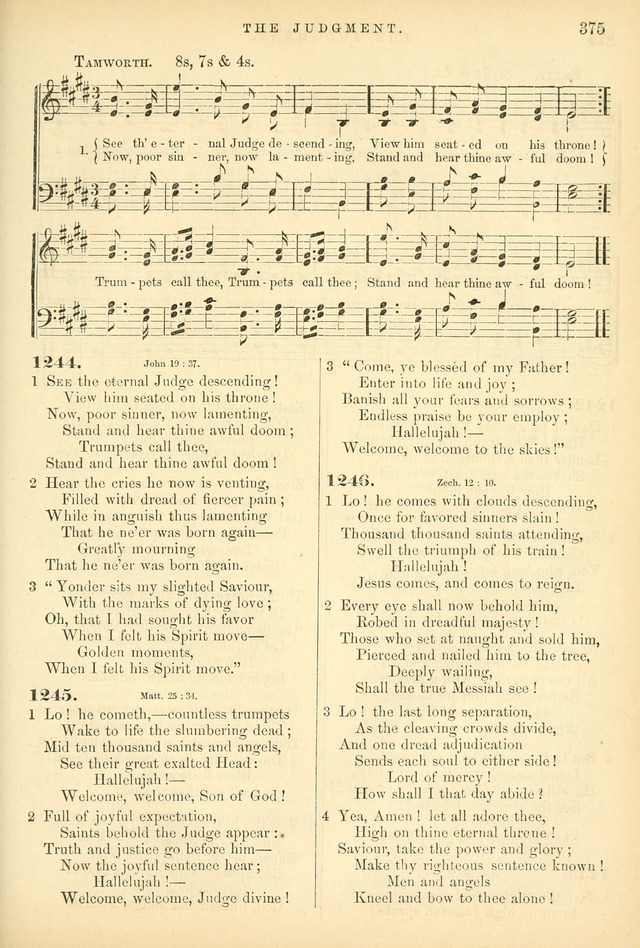 Songs for the Sanctuary, or Hymns and Tunes for Christian Worship page 375