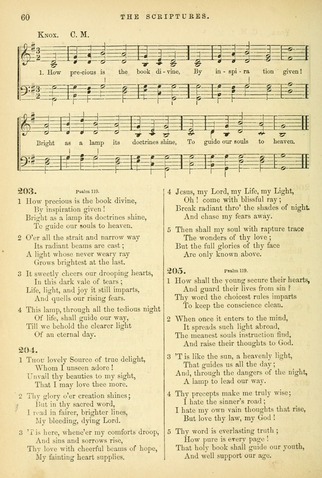 Songs for the Sanctuary, or Hymns and Tunes for Christian Worship page 60