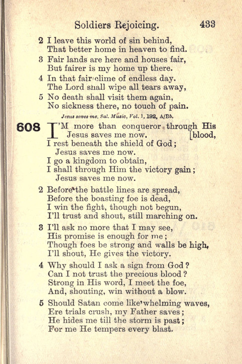 Salvation Army Songs page 433