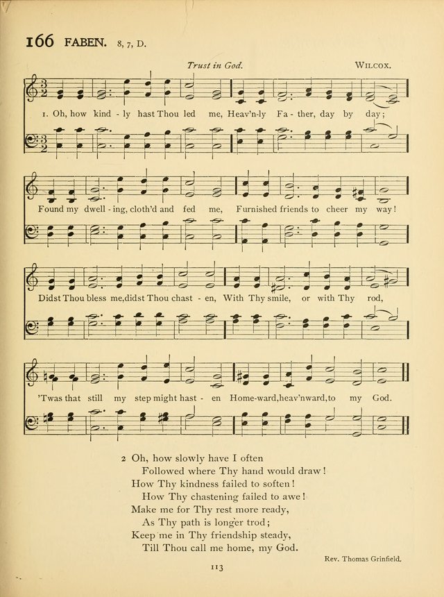 School and College Hymnal: a collection of hymns and of selections for responsive readings page 115