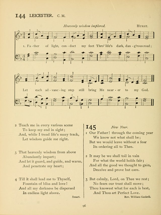 School and College Hymnal: a collection of hymns and of selections for responsive readings page 98