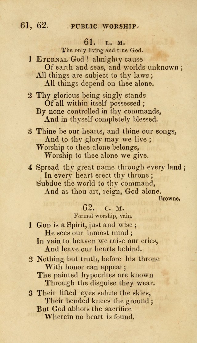 The Springfield Collection of Hymns for Sacred Worship page 61