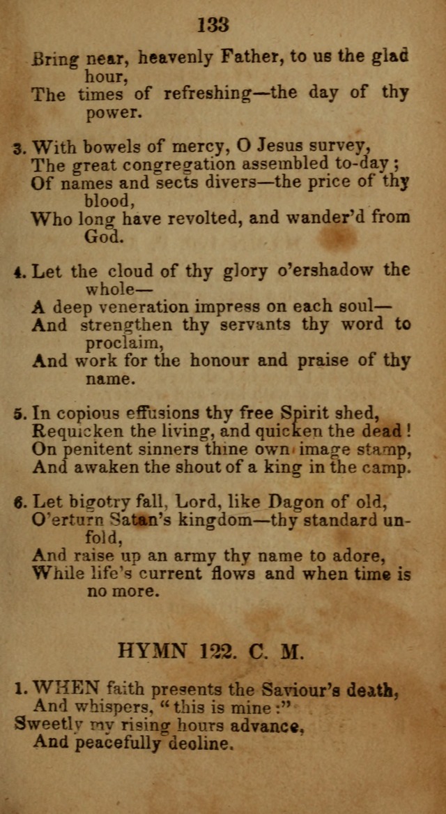 Social and Camp-meeting Songs, for the Pious (9th ed. enl.) page 133