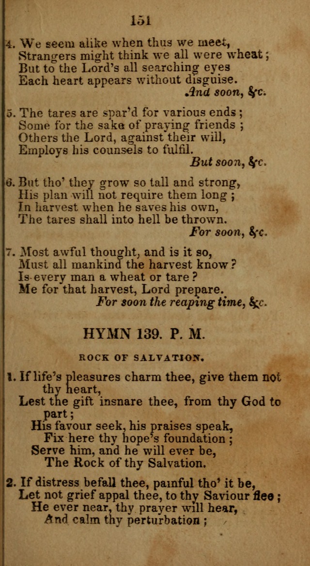 Social and Camp-meeting Songs, for the Pious (9th ed. enl.) page 151