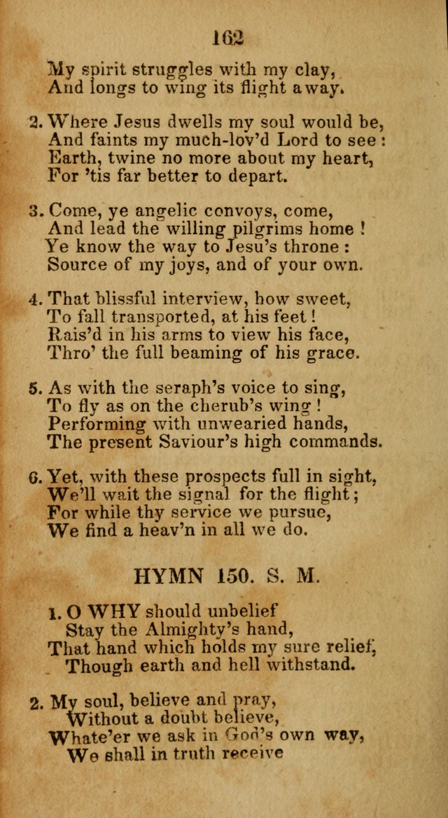 Social and Camp-meeting Songs, for the Pious (9th ed. enl.) page 162