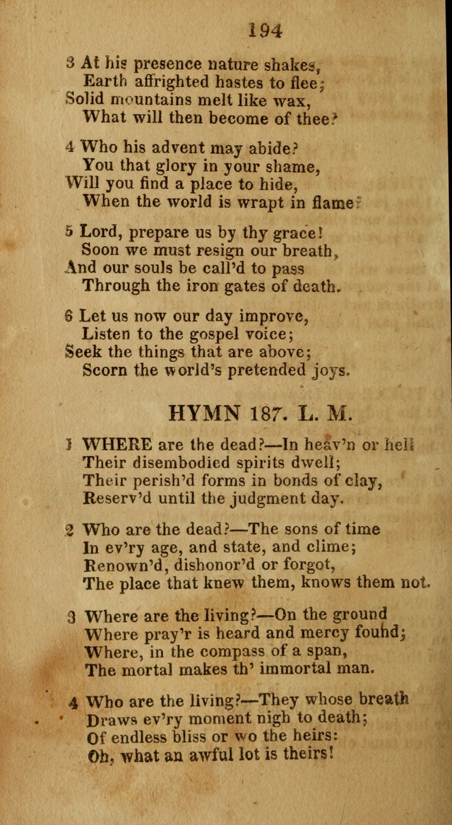 Social and Camp-meeting Songs, for the Pious (9th ed. enl.) page 194