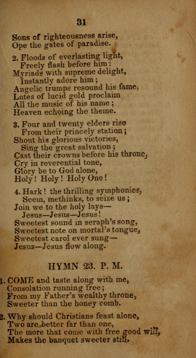 Social and Camp-meeting Songs, for the Pious (9th ed. enl.) page 31