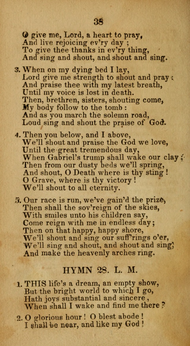 Social and Camp-meeting Songs, for the Pious (9th ed. enl.) page 38