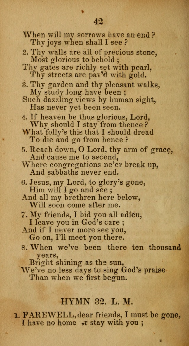 Social and Camp-meeting Songs, for the Pious (9th ed. enl.) page 42