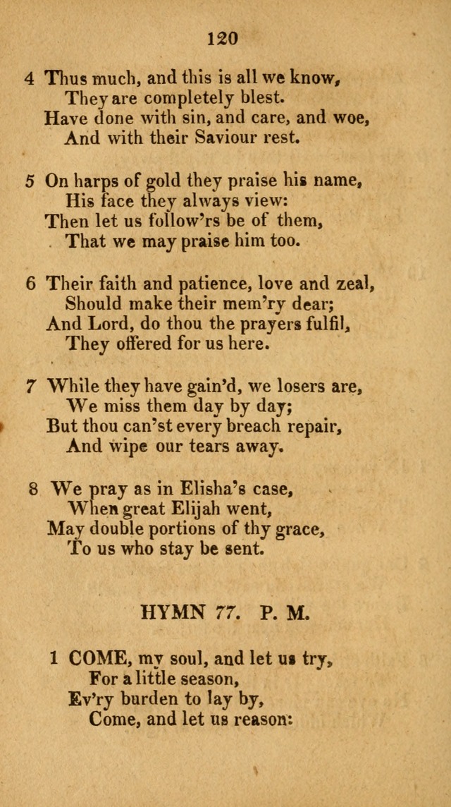 Social and Campmeeting Songs For the Pious (4th ed.) page 120