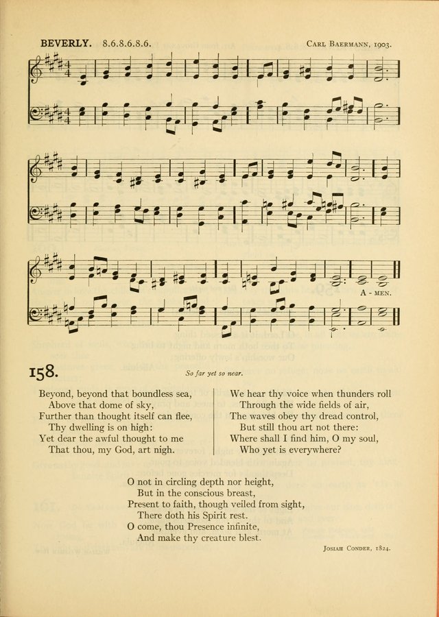 Services for Congregational Worship. The New Hymn and Tune Book page 197
