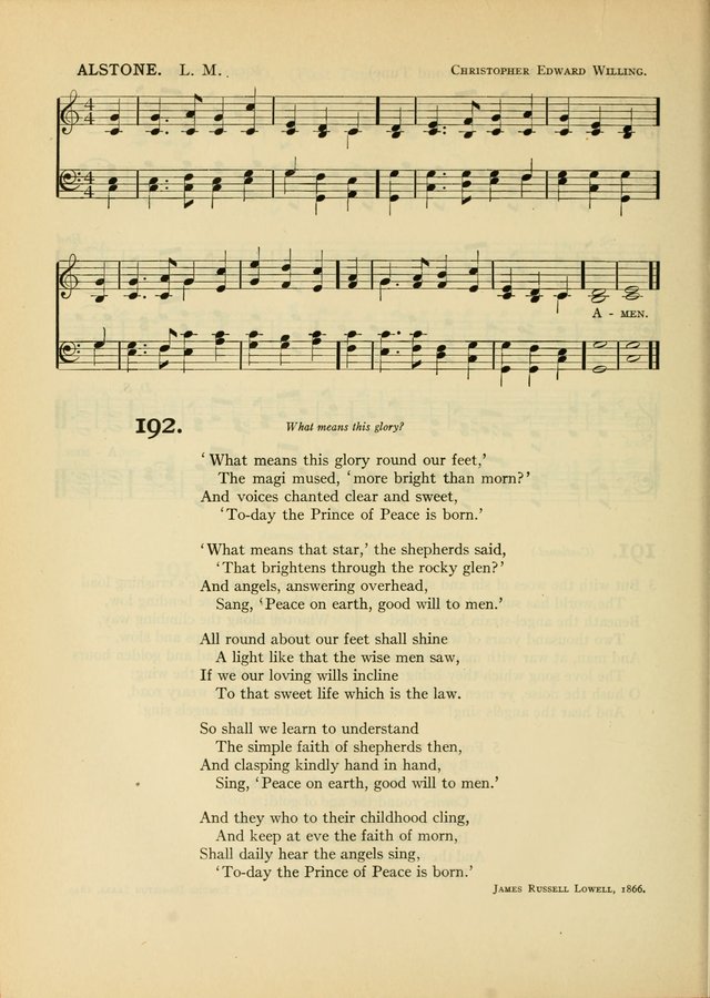 Services for Congregational Worship. The New Hymn and Tune Book page 226