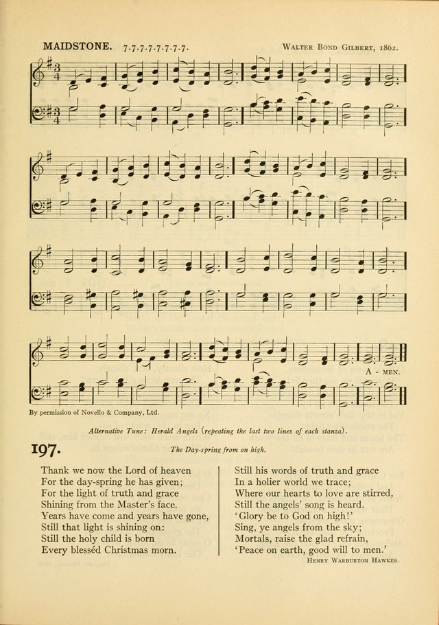 Services for Congregational Worship. The New Hymn and Tune Book page 231
