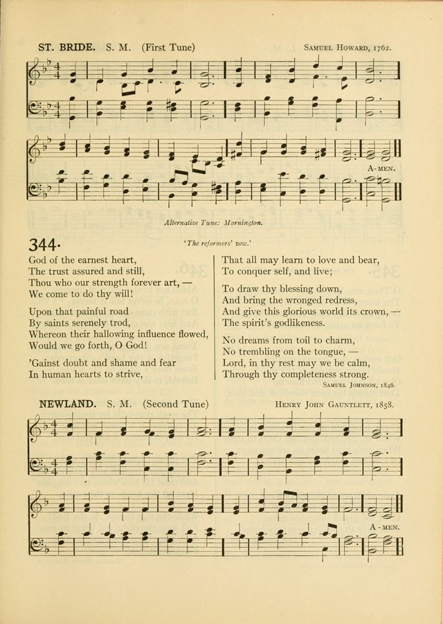 Services for Congregational Worship. The New Hymn and Tune Book page 335