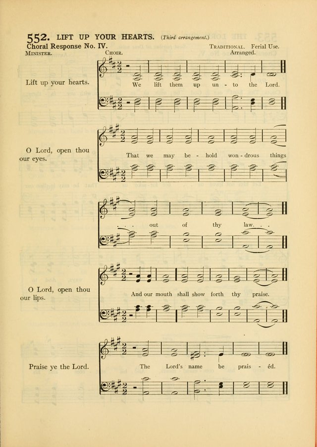 Services for Congregational Worship. The New Hymn and Tune Book page 487