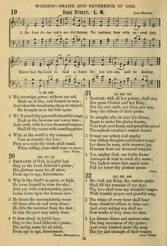The Seventh-Day Adventist Hymn and Tune Book: for use in divine worship page 12