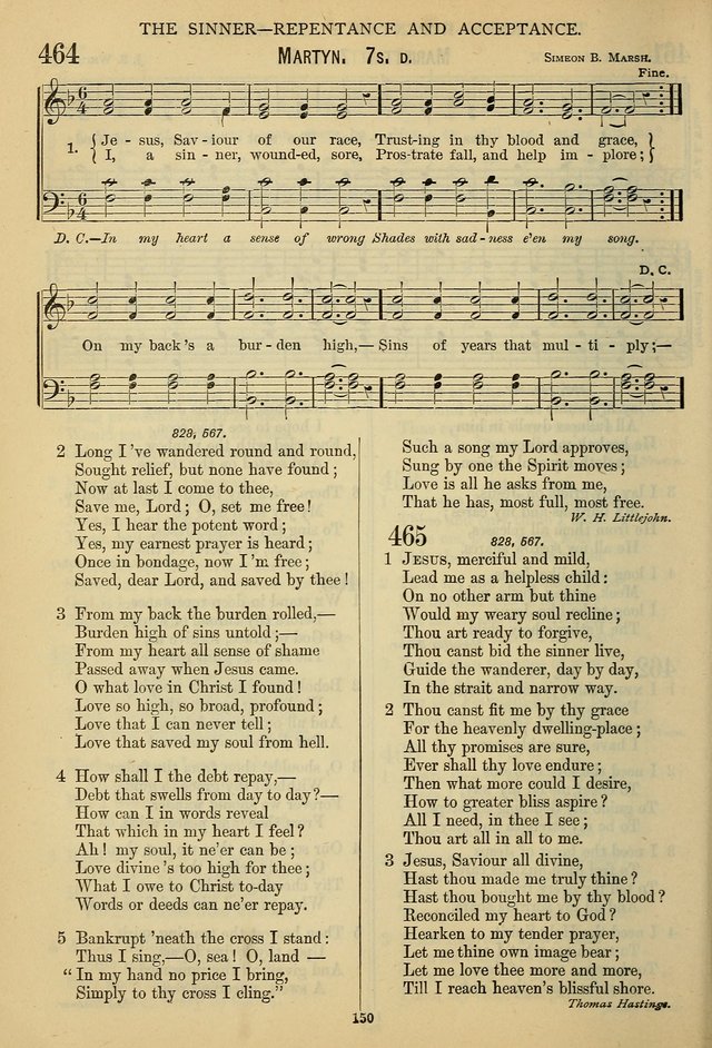 The Seventh-Day Adventist Hymn and Tune Book: for use in divine worship page 150