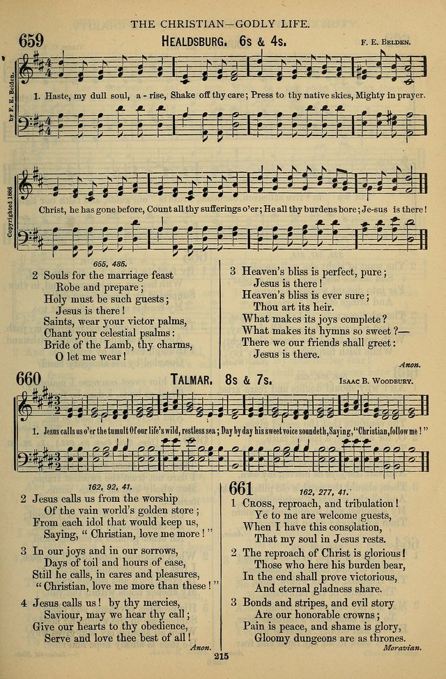 The Seventh-Day Adventist Hymn and Tune Book: for use in divine worship page 215