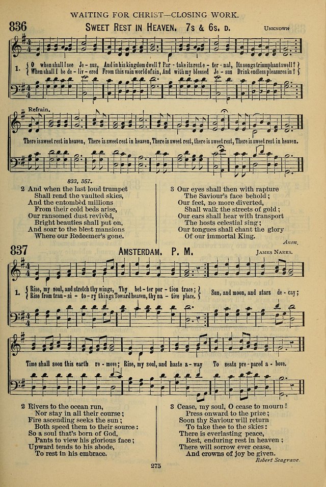 The Seventh-Day Adventist Hymn and Tune Book: for use in divine worship page 275