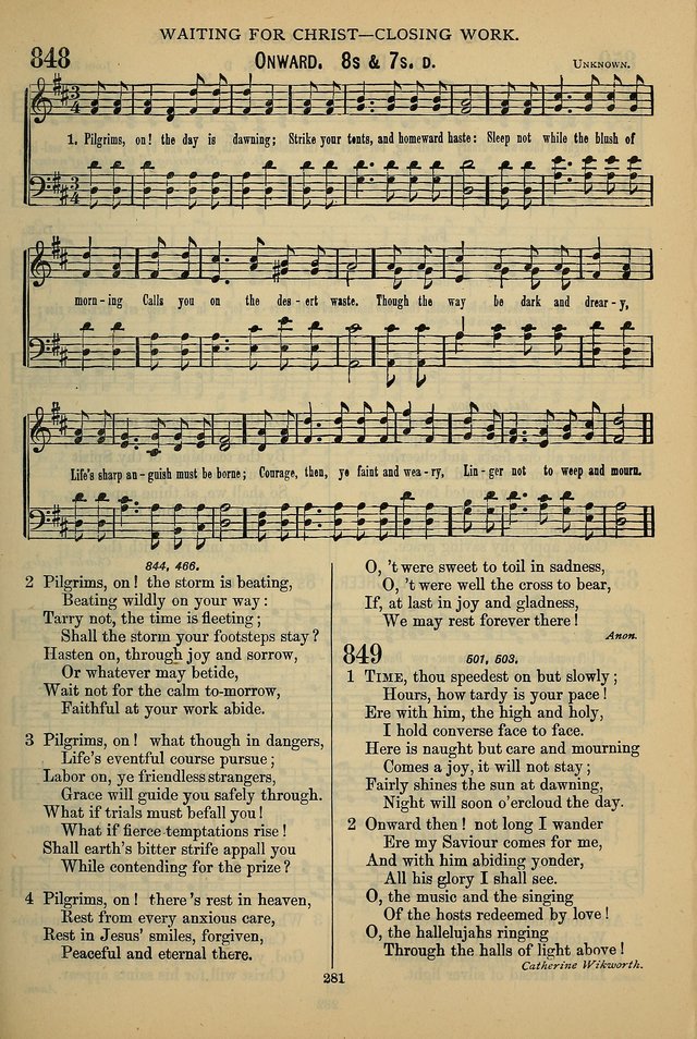 The Seventh-Day Adventist Hymn and Tune Book: for use in divine worship page 281
