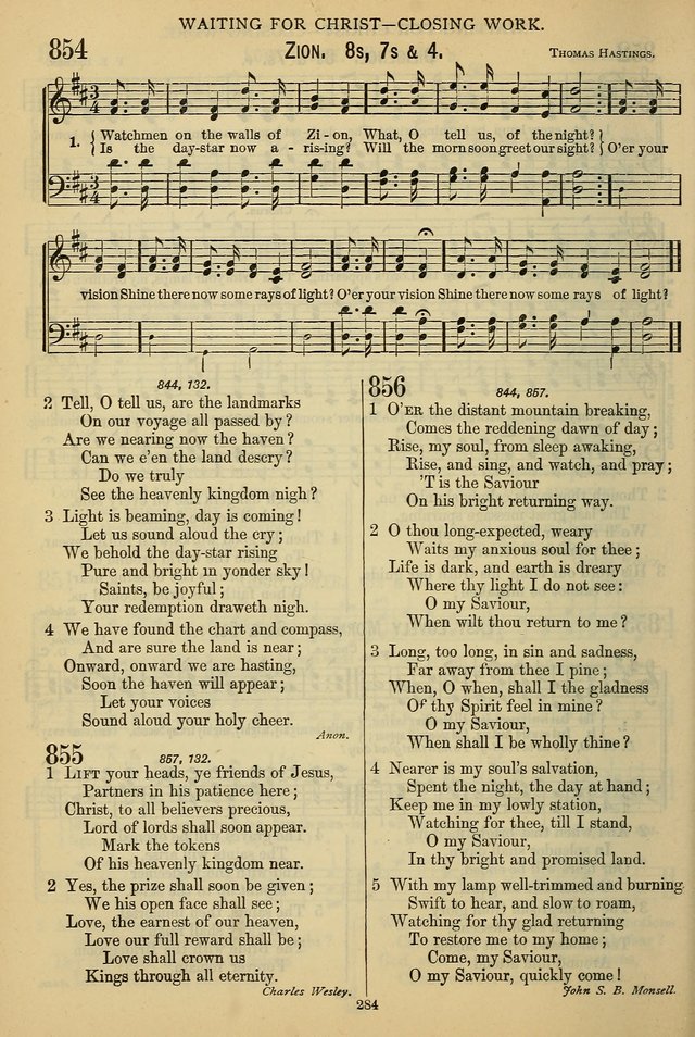 The Seventh-Day Adventist Hymn and Tune Book: for use in divine worship page 284