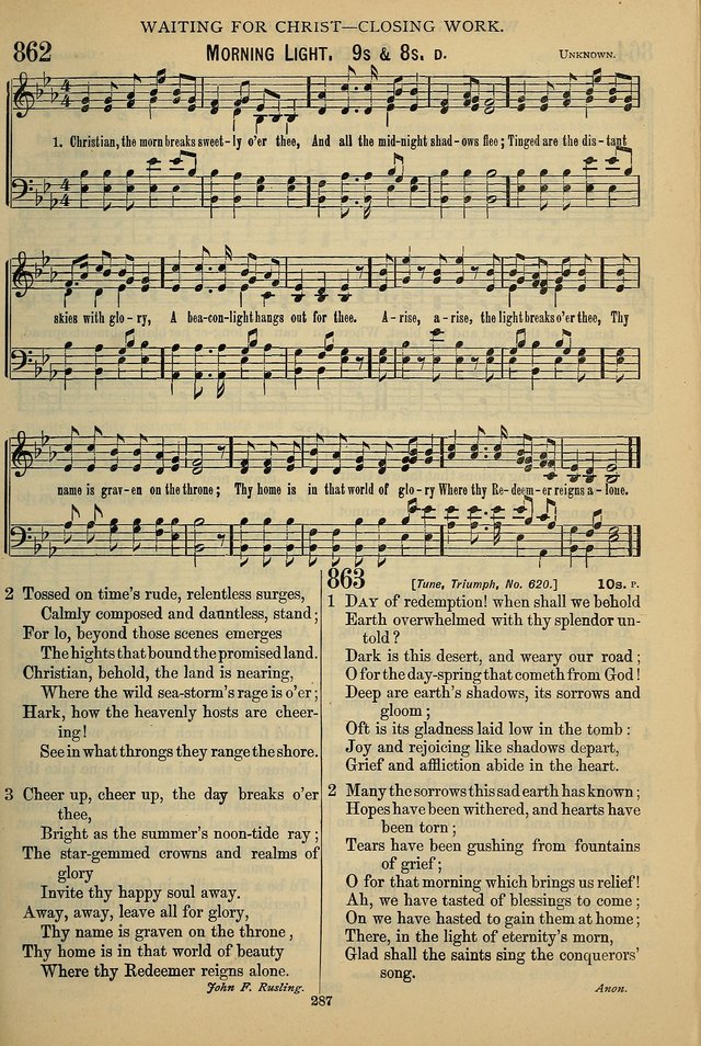 The Seventh-Day Adventist Hymn and Tune Book: for use in divine worship page 287