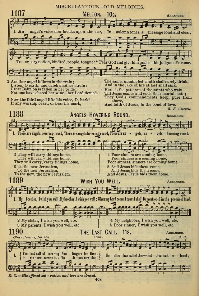 The Seventh-Day Adventist Hymn and Tune Book: for use in divine worship page 408