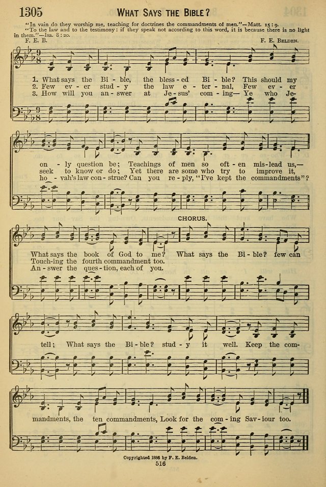 The Seventh-Day Adventist Hymn and Tune Book: for use in divine worship page 516