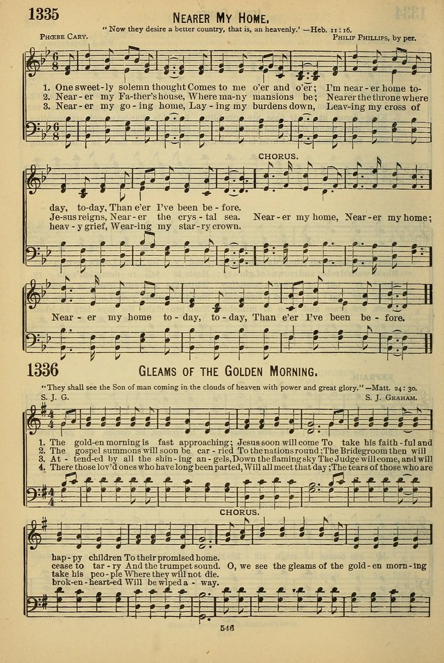 The Seventh-Day Adventist Hymn and Tune Book: for use in divine worship page 546