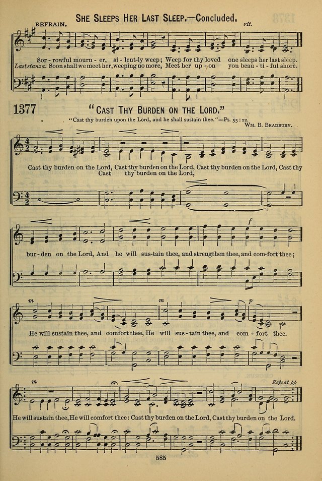 The Seventh-Day Adventist Hymn and Tune Book: for use in divine worship page 585