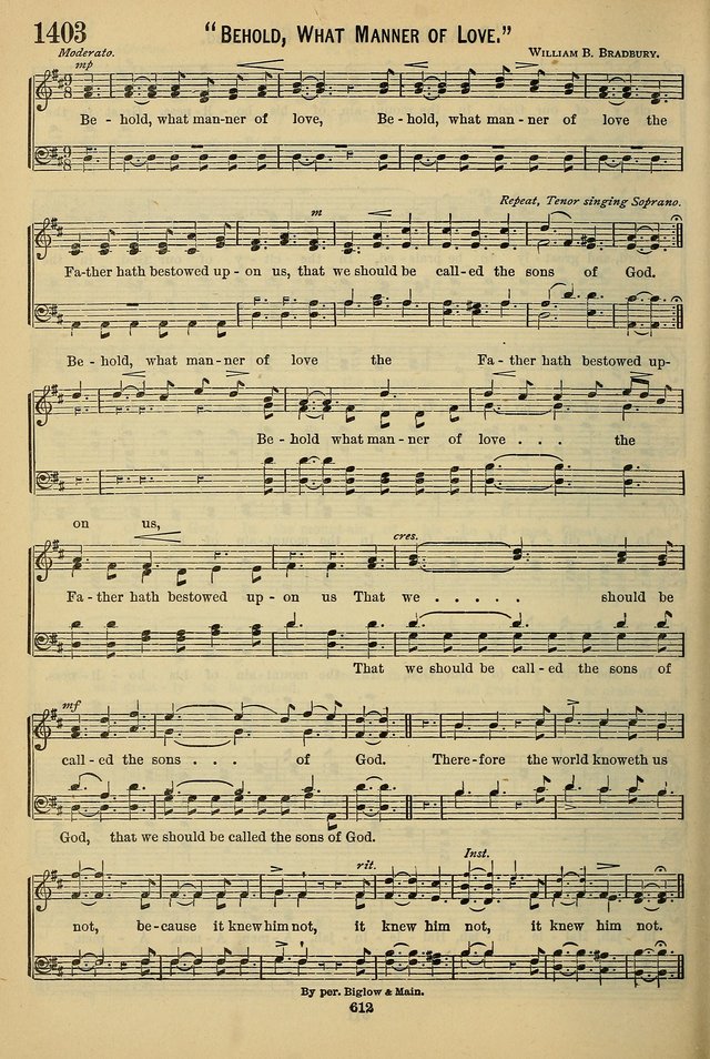 The Seventh-Day Adventist Hymn and Tune Book: for use in divine worship page 612