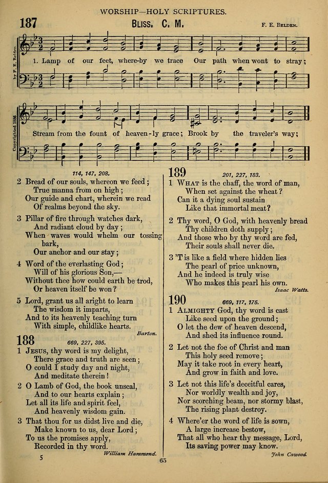 The Seventh-Day Adventist Hymn and Tune Book: for use in divine worship page 65
