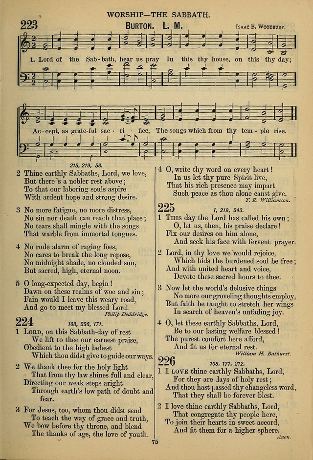The Seventh-Day Adventist Hymn and Tune Book: for use in divine worship page 75