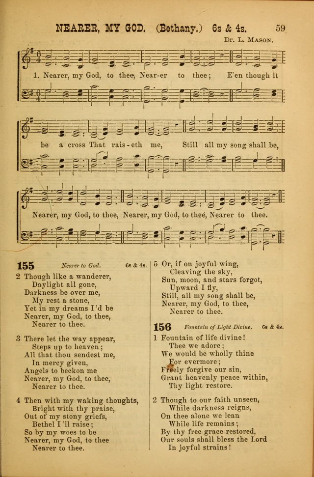 Songs of Devotion for Christian Assocations: a collection of psalms, hymns, spiritual songs, with music for chuch services, prayer and conference meetings, religious conventions, and family worship. page 59