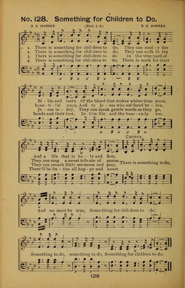 Songs of the Evening Light: for Sunday schools, missionary and revival meetings and gospel work in general page 126