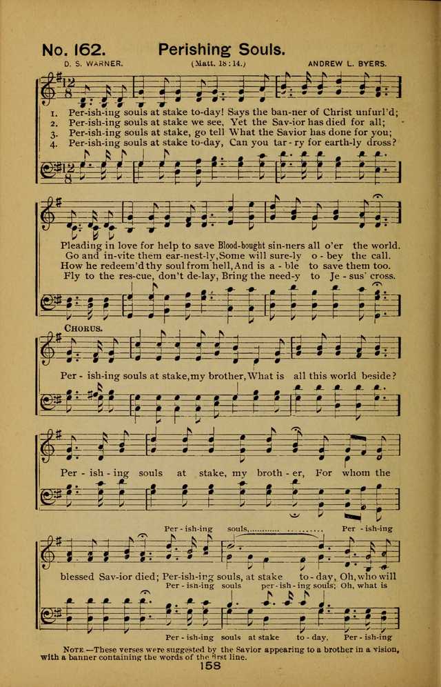 Songs of the Evening Light: for Sunday schools, missionary and revival meetings and gospel work in general page 158