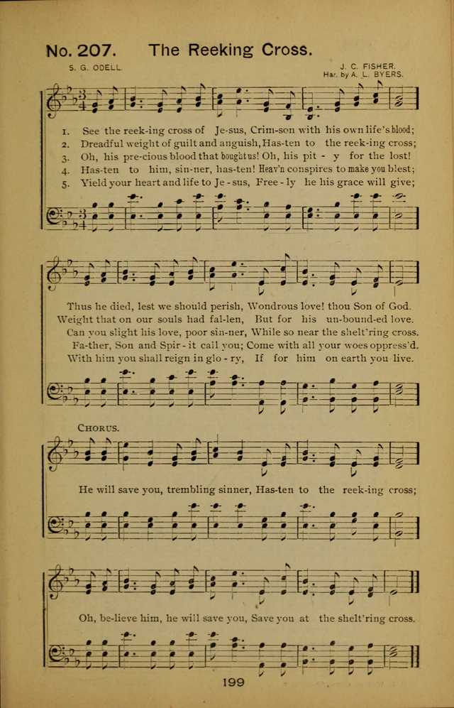 Songs of the Evening Light: for Sunday schools, missionary and revival meetings and gospel work in general page 199