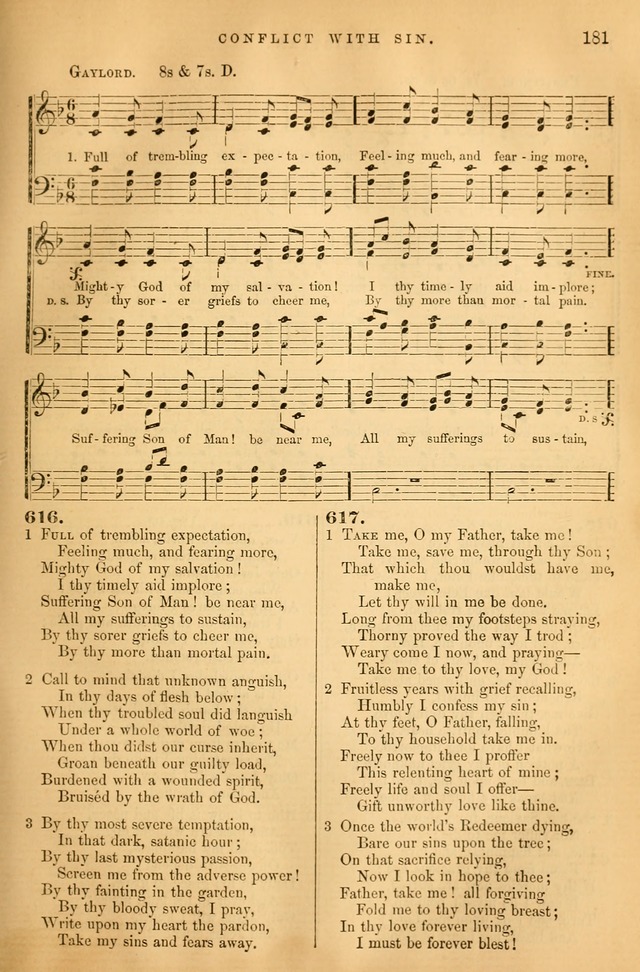 Songs for the Sanctuary: or hymns and tunes for Christian Worship page 182