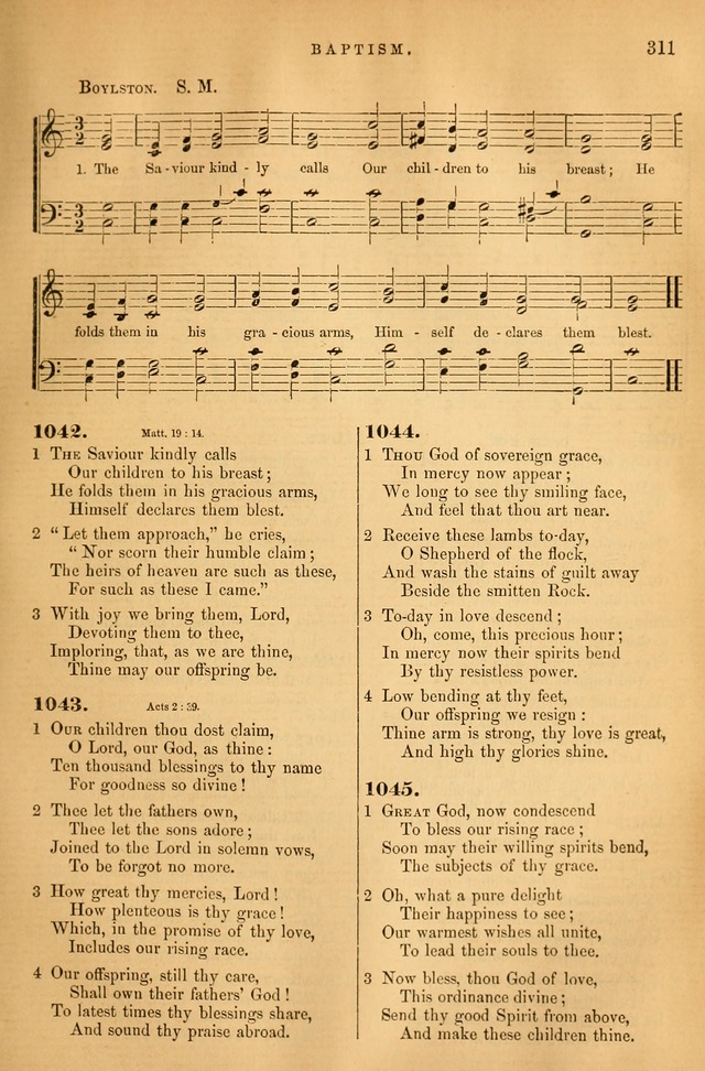 Songs for the Sanctuary: or hymns and tunes for Christian Worship page 312