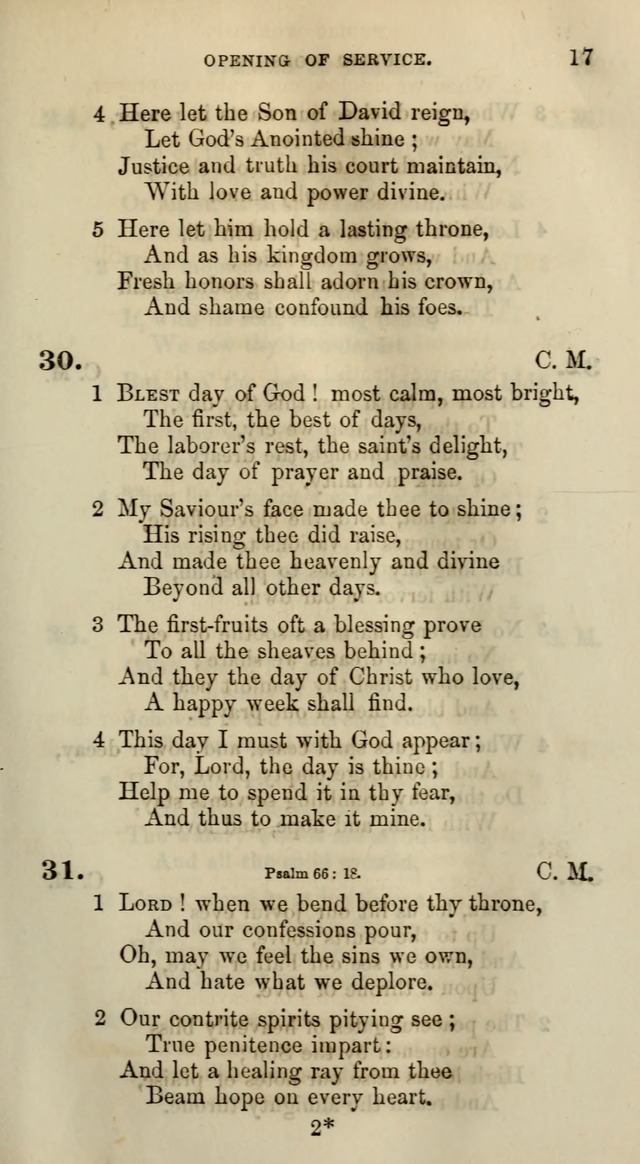 Songs for the Sanctuary; or, Psalms and Hymns for Christian Worship (Words only) page 17