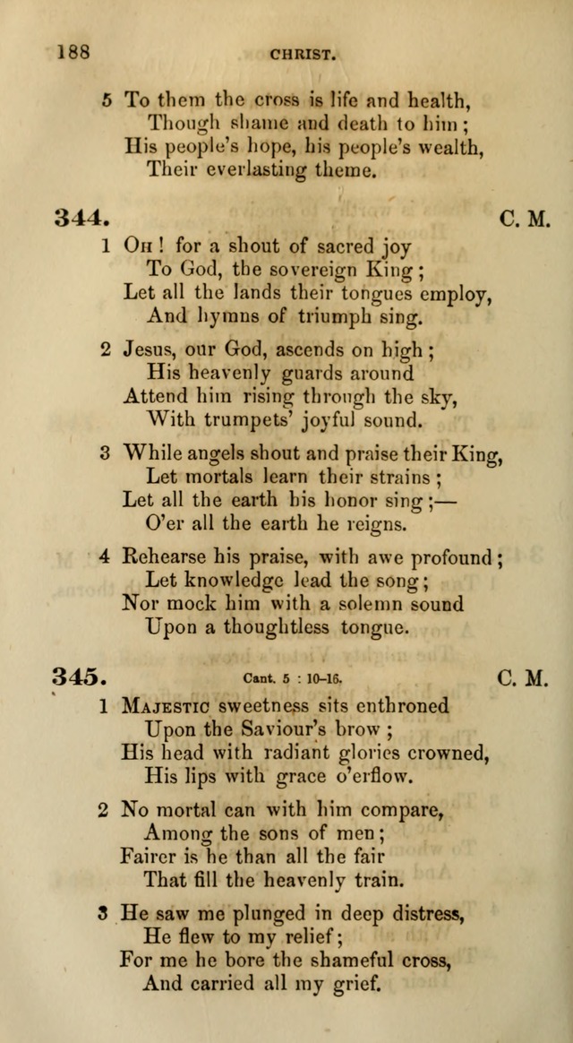 Songs for the Sanctuary; or, Psalms and Hymns for Christian Worship (Words only) page 188