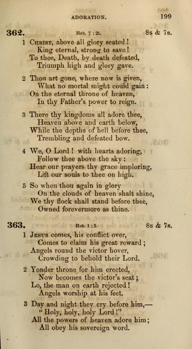 Songs for the Sanctuary; or, Psalms and Hymns for Christian Worship (Words only) page 199