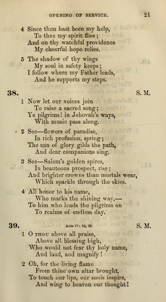 Songs for the Sanctuary; or, Psalms and Hymns for Christian Worship (Words only) page 21
